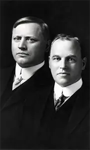 Portrait of John and Horace Dodge, company founders.