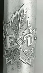 Evans & Dodge bicycle company logo.