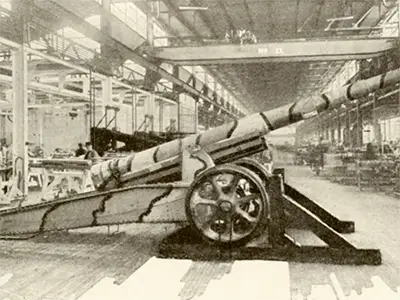 155mm howitzer manufactured by Dodge during WWI.