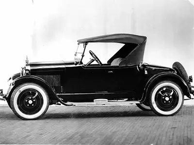1924 Dodge Roadster with nickel-plated radiator.